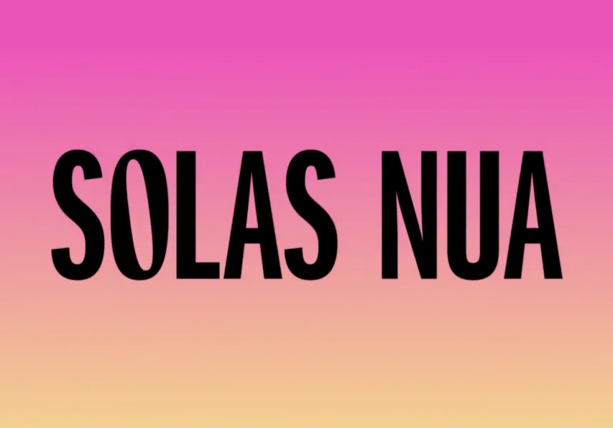 Solas Nua logo gradient background