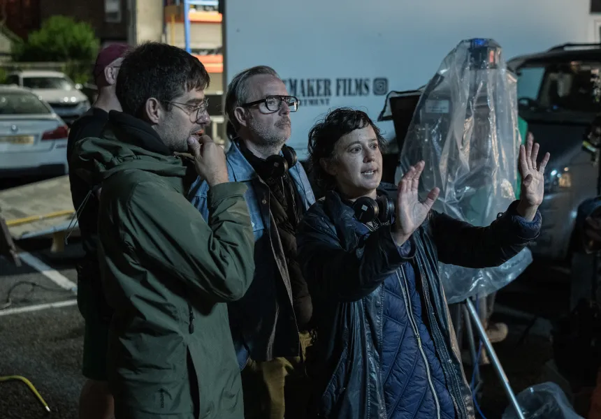 Lisa Barros D’sa & Glenn Leyburn directing behind the scenes