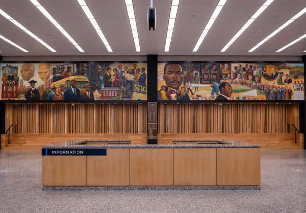 Copy of Irish Book Day_Martin Luther King Library_mural by Don Miller