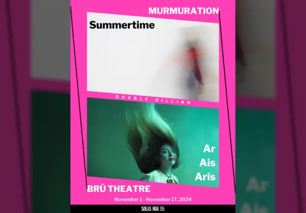 Murmuration and Bru double bill key art (thumbnail size)